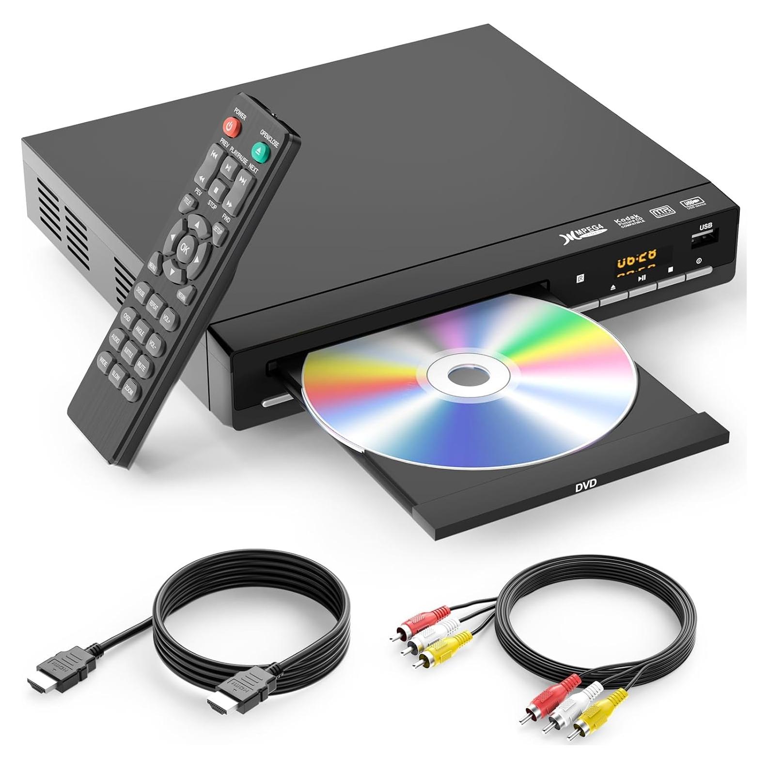 Reproductor de DVD WSJSYH HDMI Libre de Región 1080P