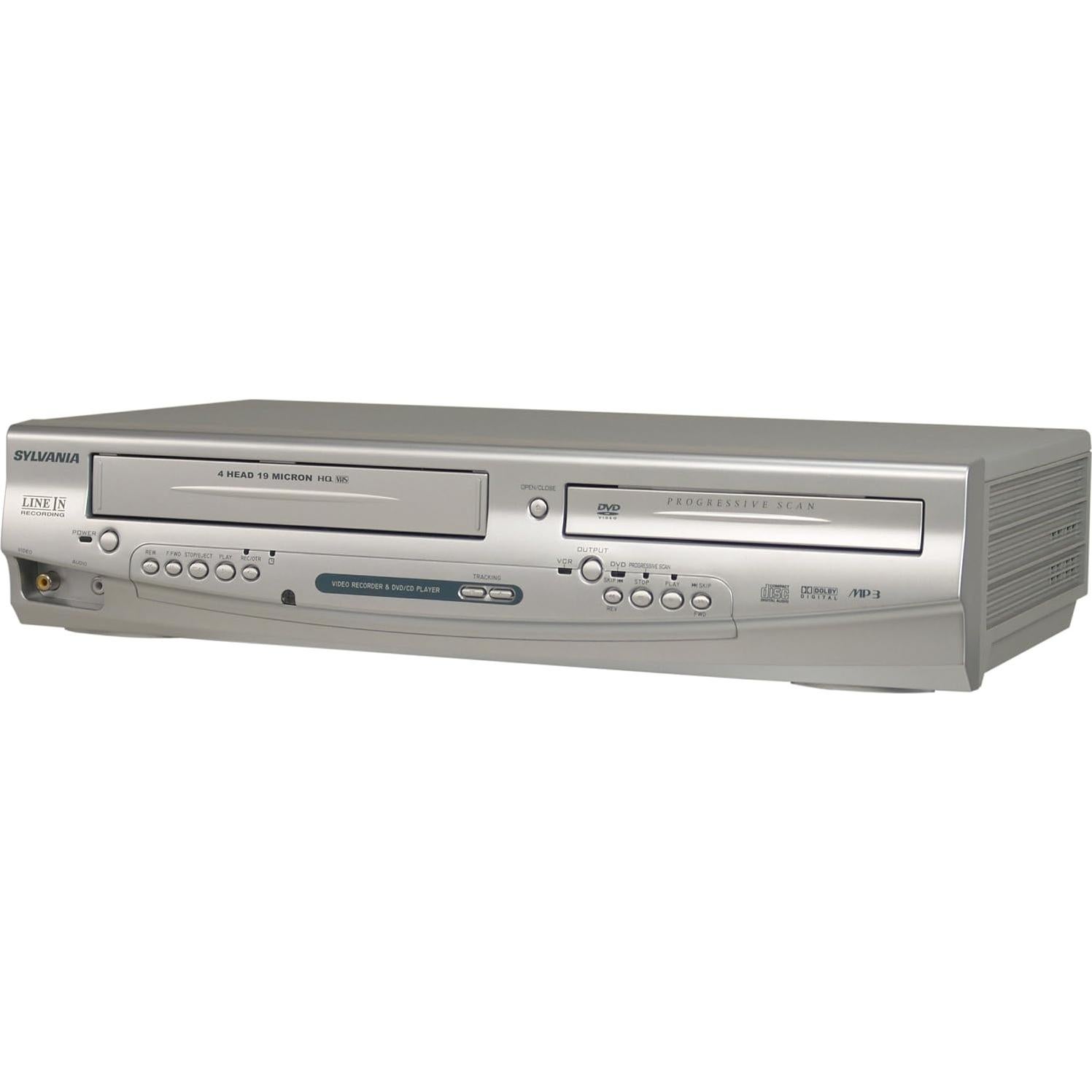 Reproductor DVD y VCR Sylvania DV220SL8 Plata Compacto
