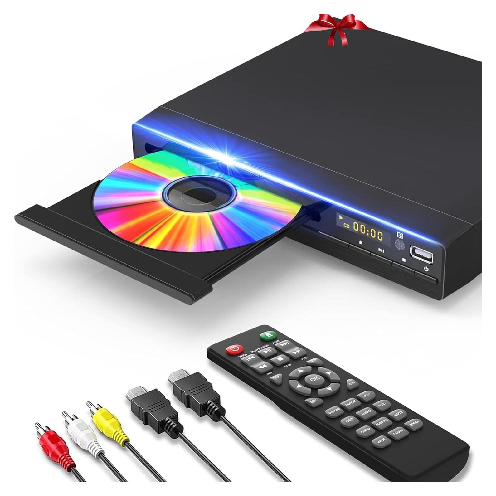 Reproductor de DVD GOKUID DVP-506 HDMI 1080P USB Negro