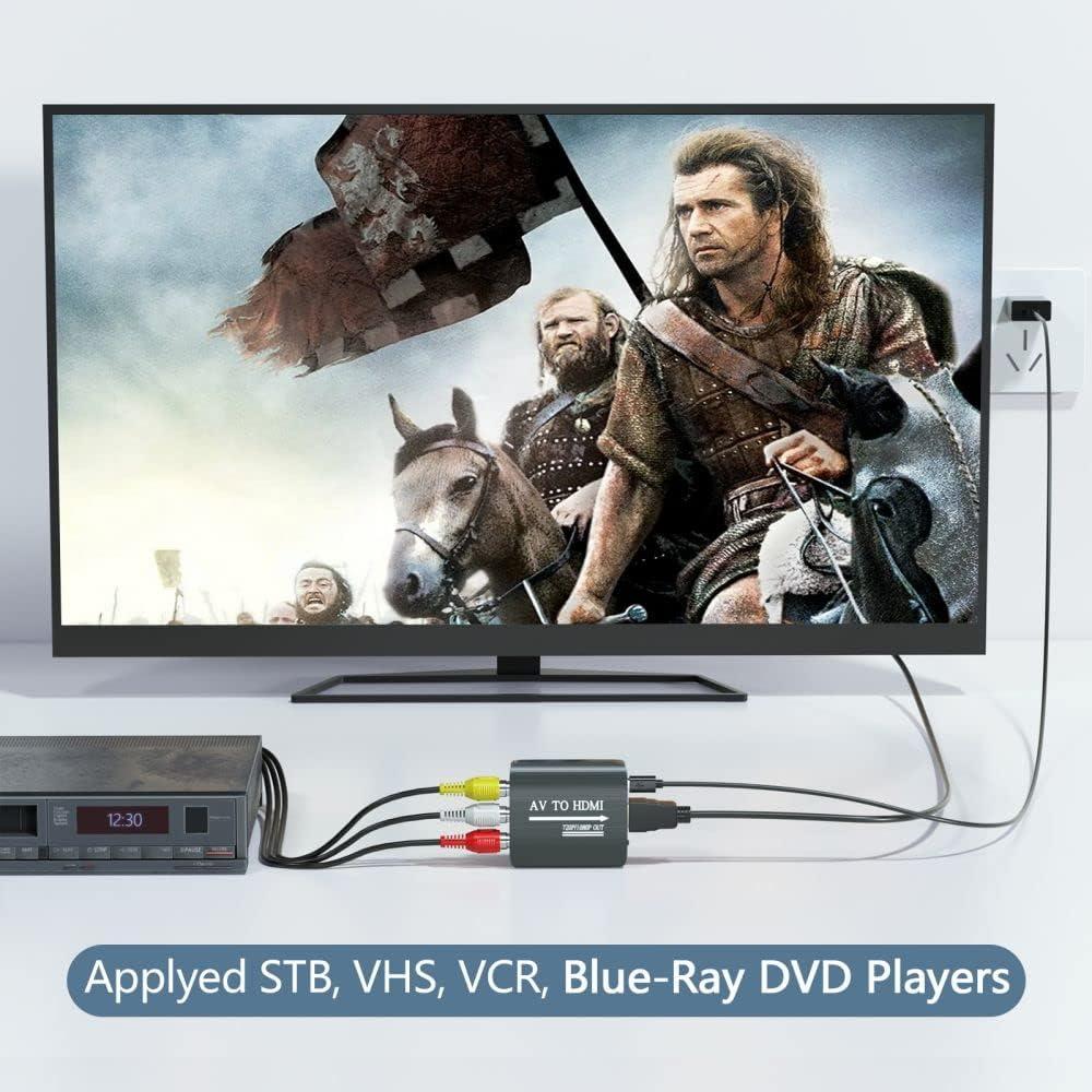 Convertidor RCA a HDMI Setuact con cables incluidos 720p 1080p