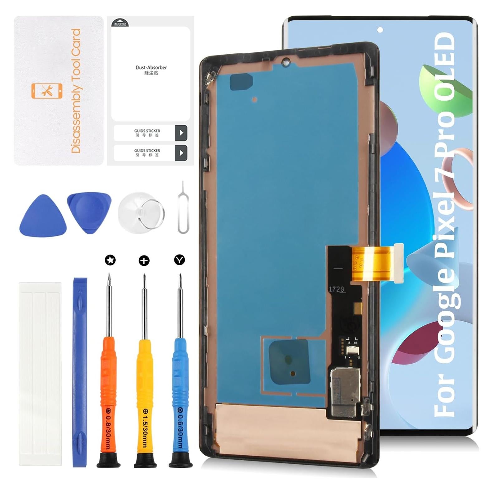 Pantalla OLED 6.7" con Marco Negro para Google Pixel 7 Pro