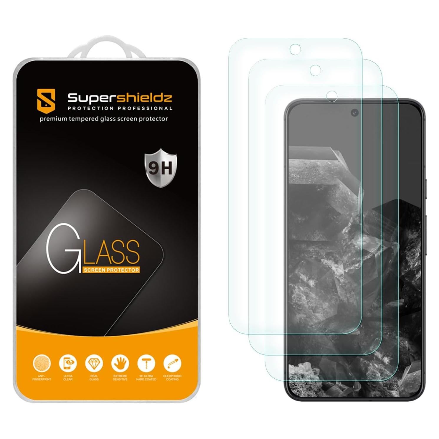 Protector de Pantalla Vidrio Templado Supershieldz para Google Pixel 9 Pro