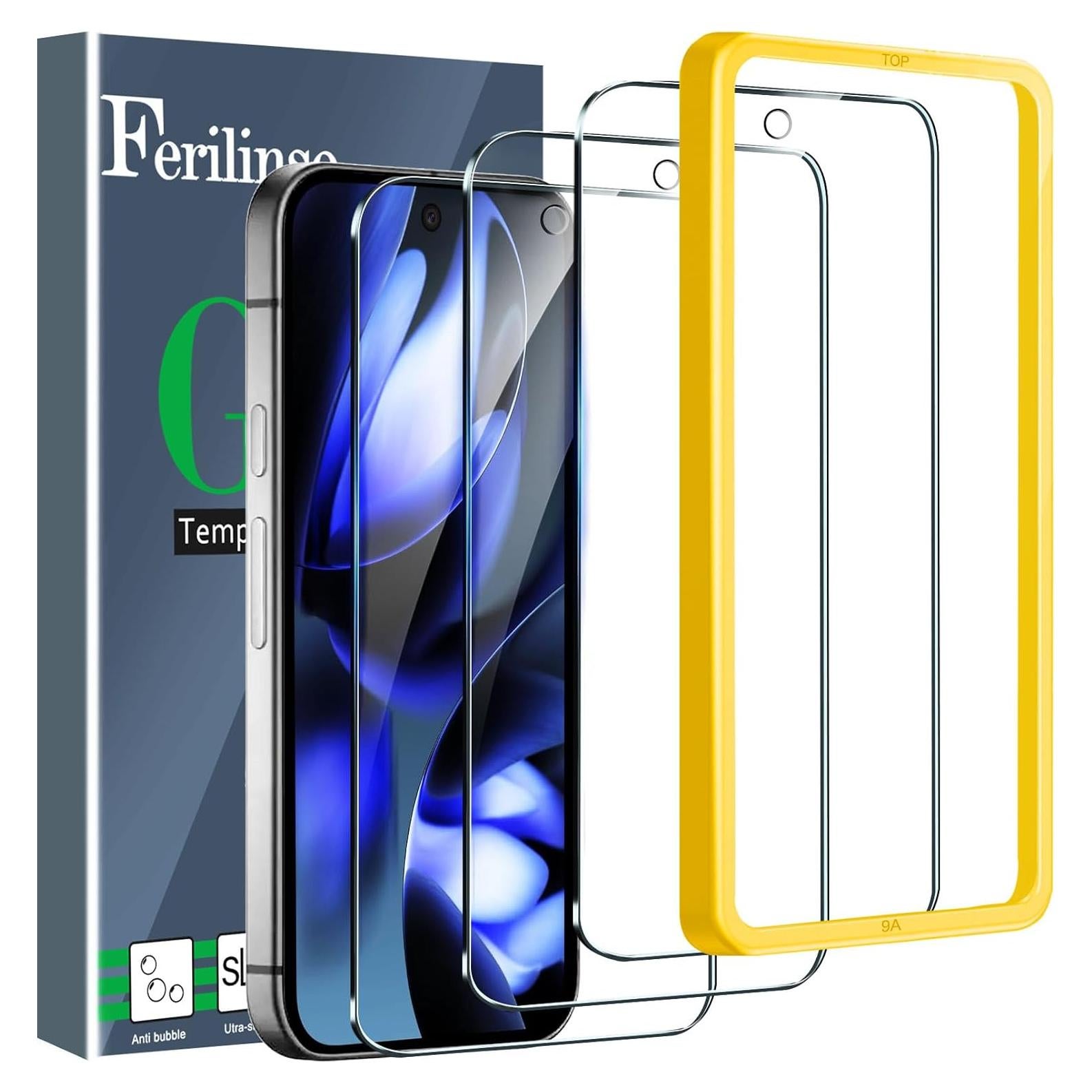Protector de Pantalla Ferilinso Vidrio Templado 9H+ para Google Pixel 9A