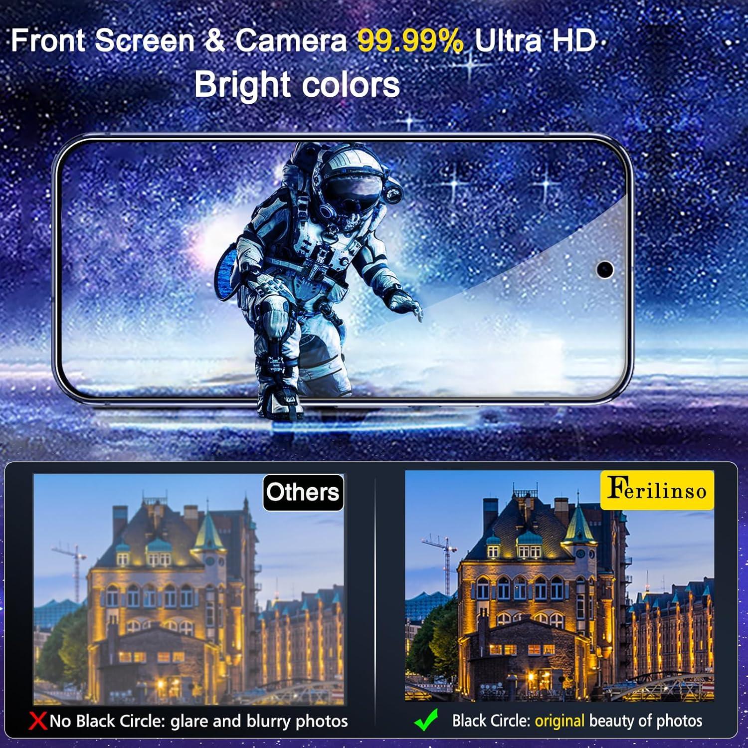 Protector de Pantalla Ferilinso Vidrio Templado 9H+ para Google Pixel 9A