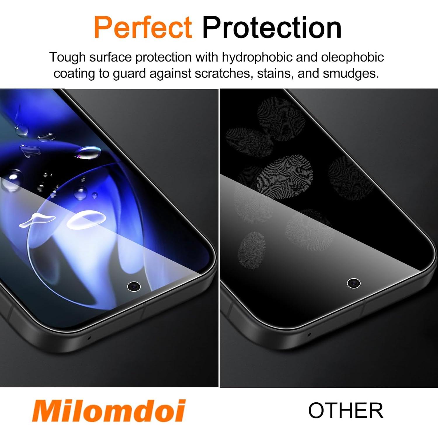 Protector de Pantalla y Lente Milomdoi para Google Pixel 9A