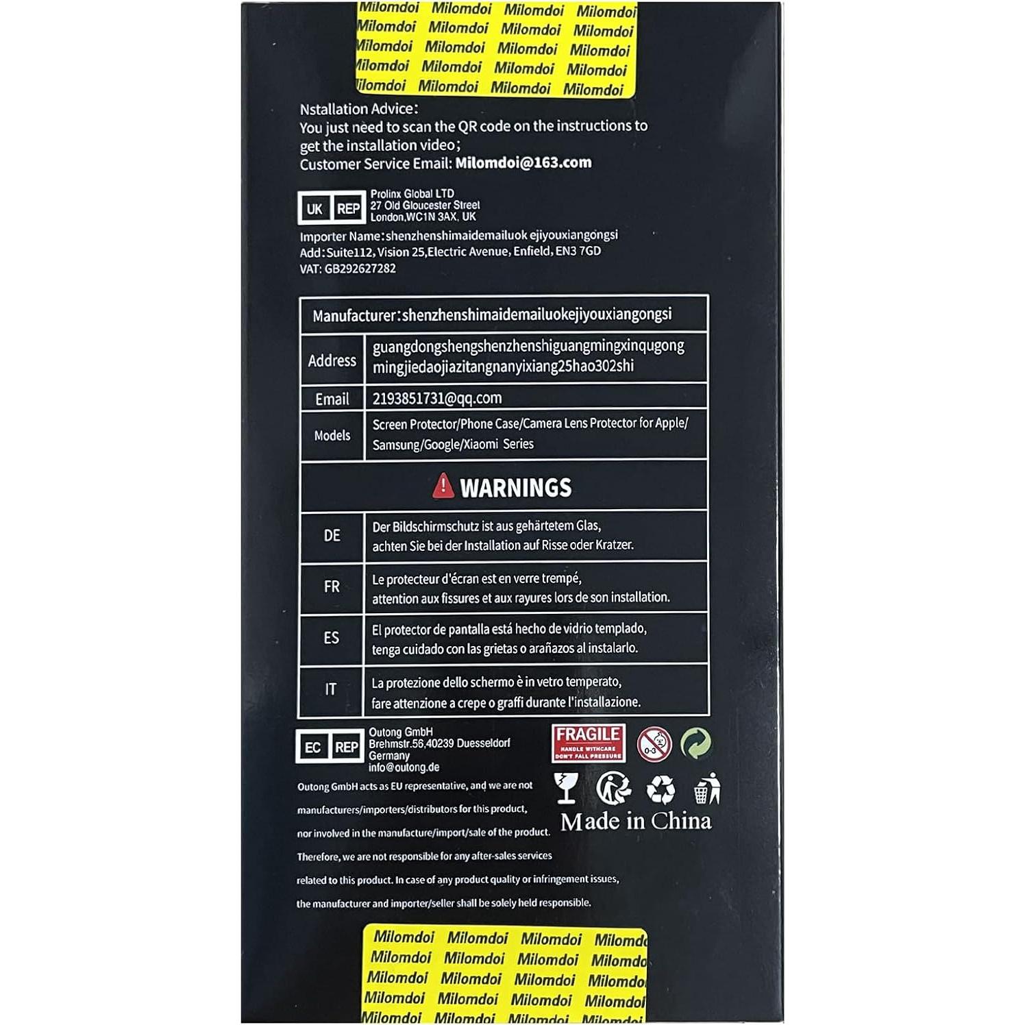 Protector de Pantalla y Lente Milomdoi para Google Pixel 9A