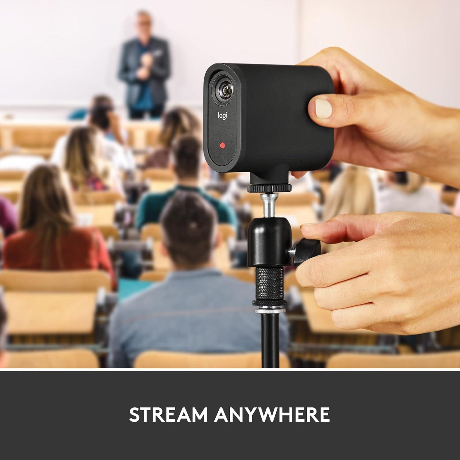 Logitech Mevo Start Wireless Live Streaming Camera for Creators with Signature Series Case | 1080p HD Video with App Control, Stream Via LTE or WiFi, Multi-Cam Compatible, Internal Mics | 3 Pack
