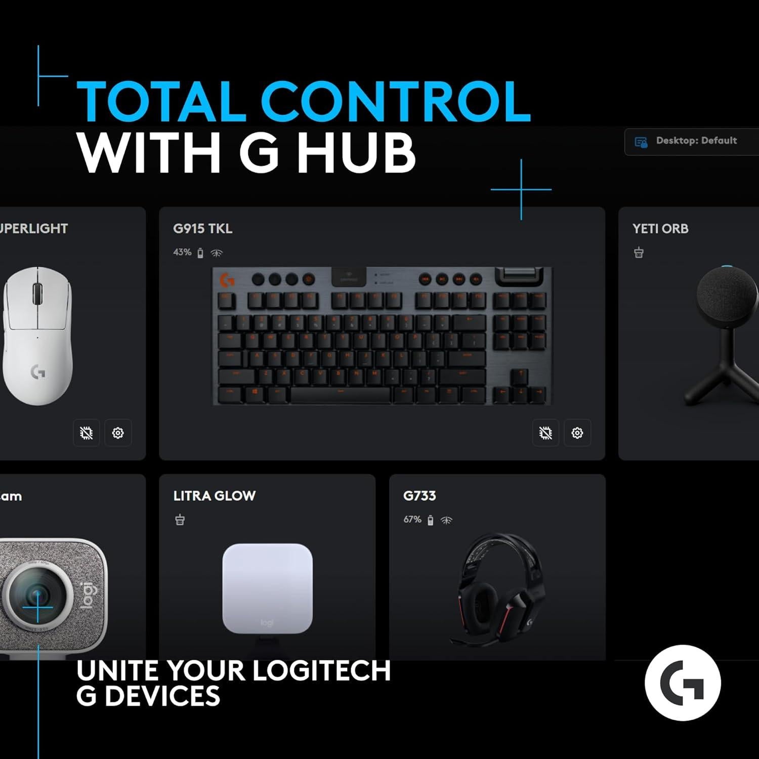 Micrófono Gaming Logitech G Yeti Orb USB Cardioide RGB
