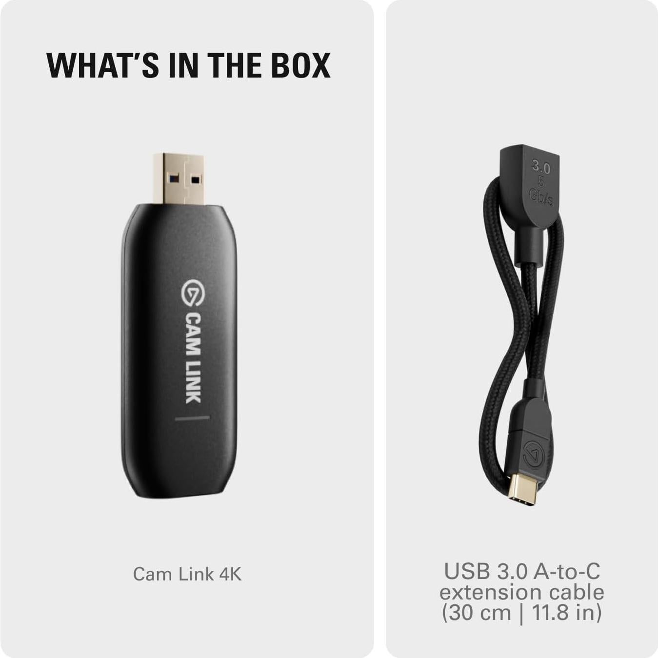 Elgato Cam Link 4K - Captura Externa HDMI a USB 3.0