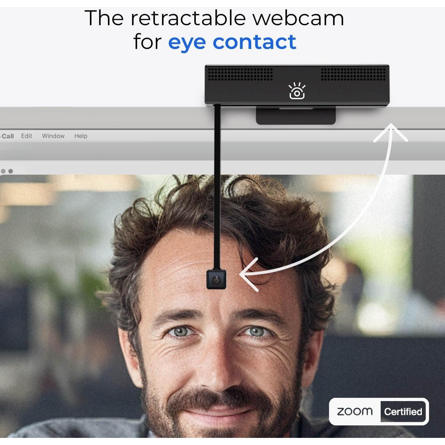 Webcam 4K iContact Pro con Micrófono y USB-C para PC/Mac