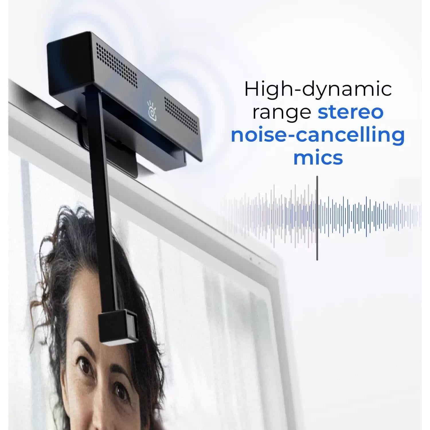 Webcam 4K iContact Pro con Micrófono y USB-C para PC/Mac