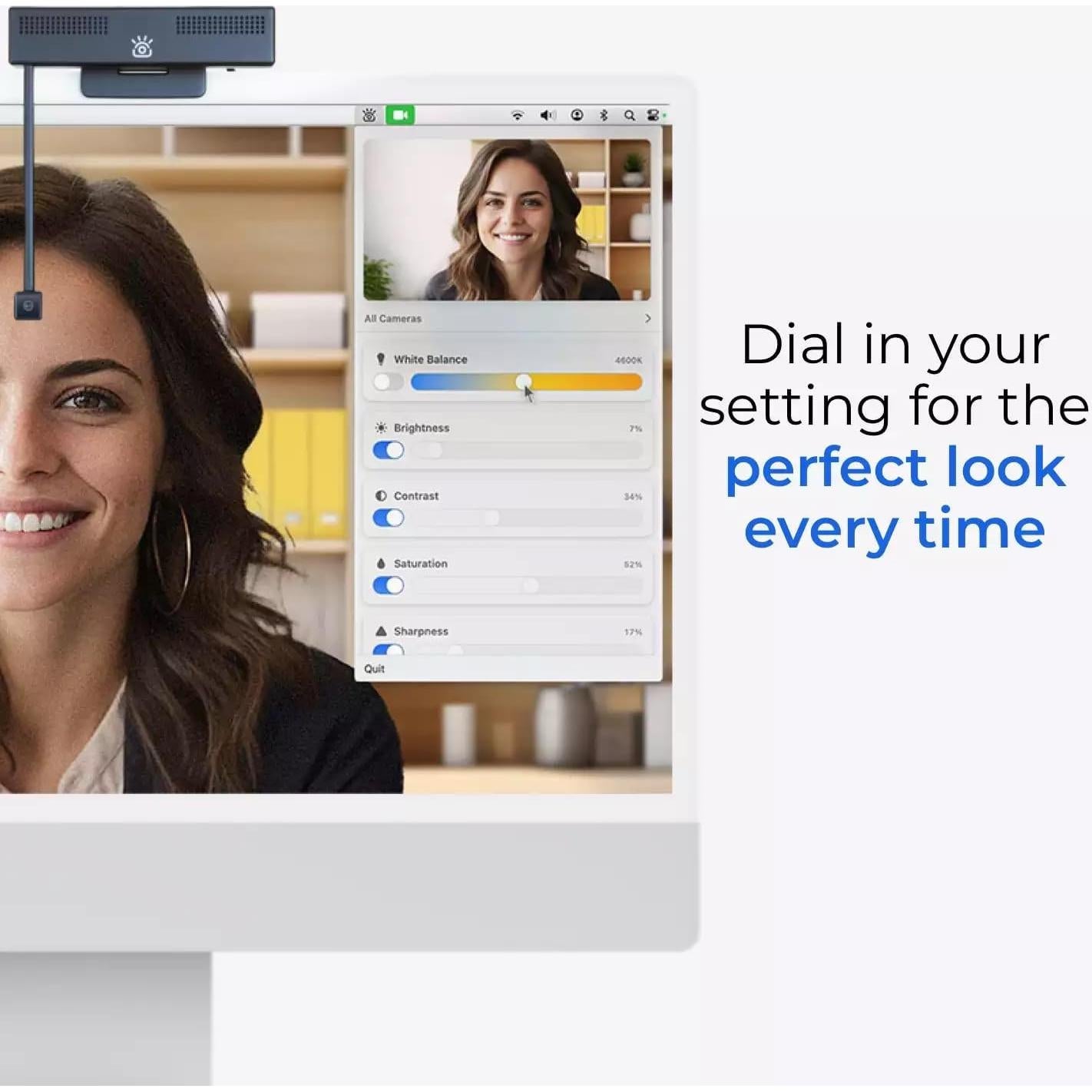 Webcam 4K iContact Pro con Micrófono y USB-C para PC/Mac