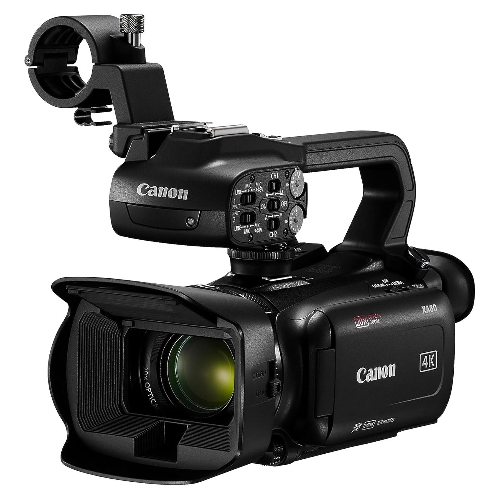 Cámara de video profesional Canon XA60 4K UHD con lente 20x