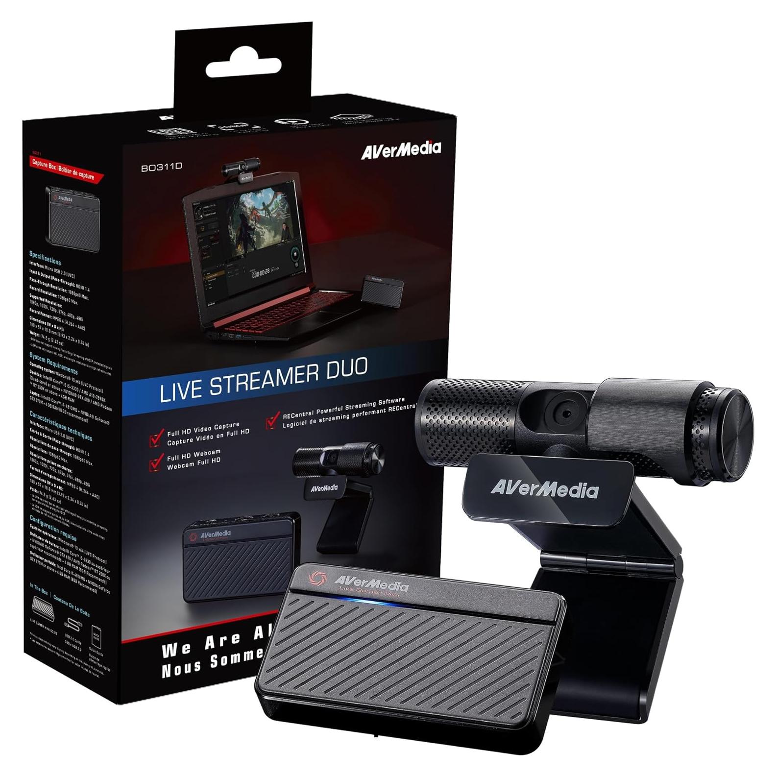 AVerMedia Live Streamer Duo BO311D Captura Juegos Full HD