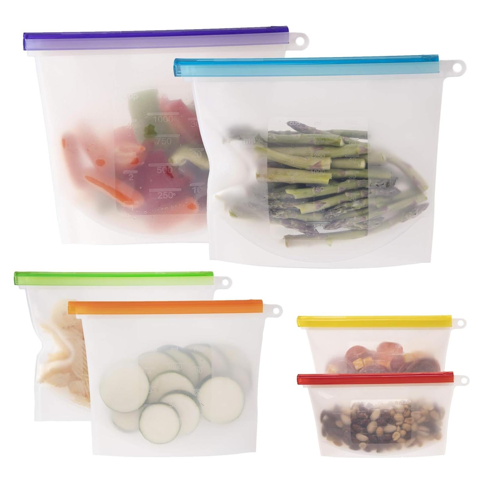 Bolsas de Almacenamiento de Alimentos WeeSprout - Set de 6 Silicona