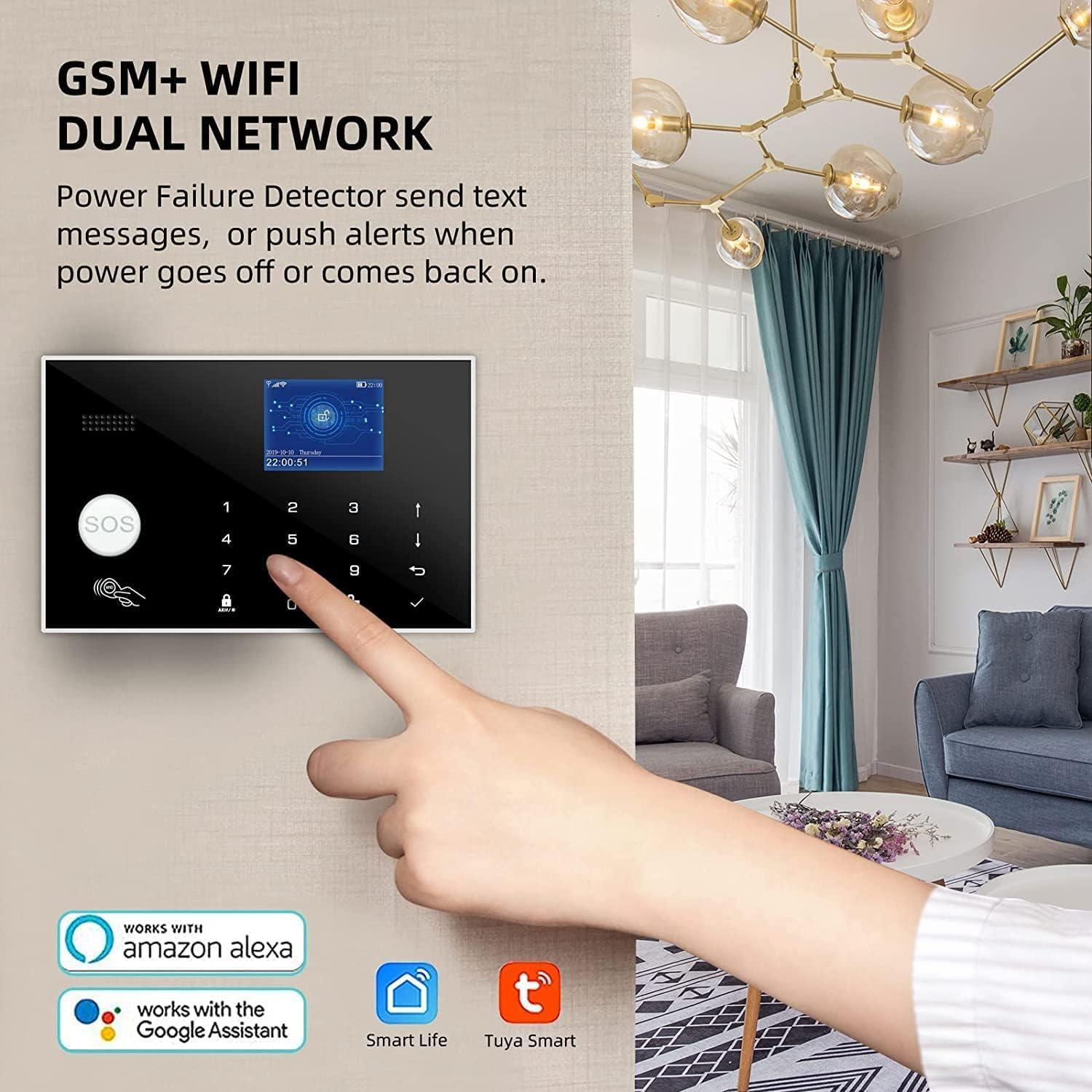 Sistema de Alarma SOUJAMAO GSM y WiFi, 10 Sensores y 1 Detector