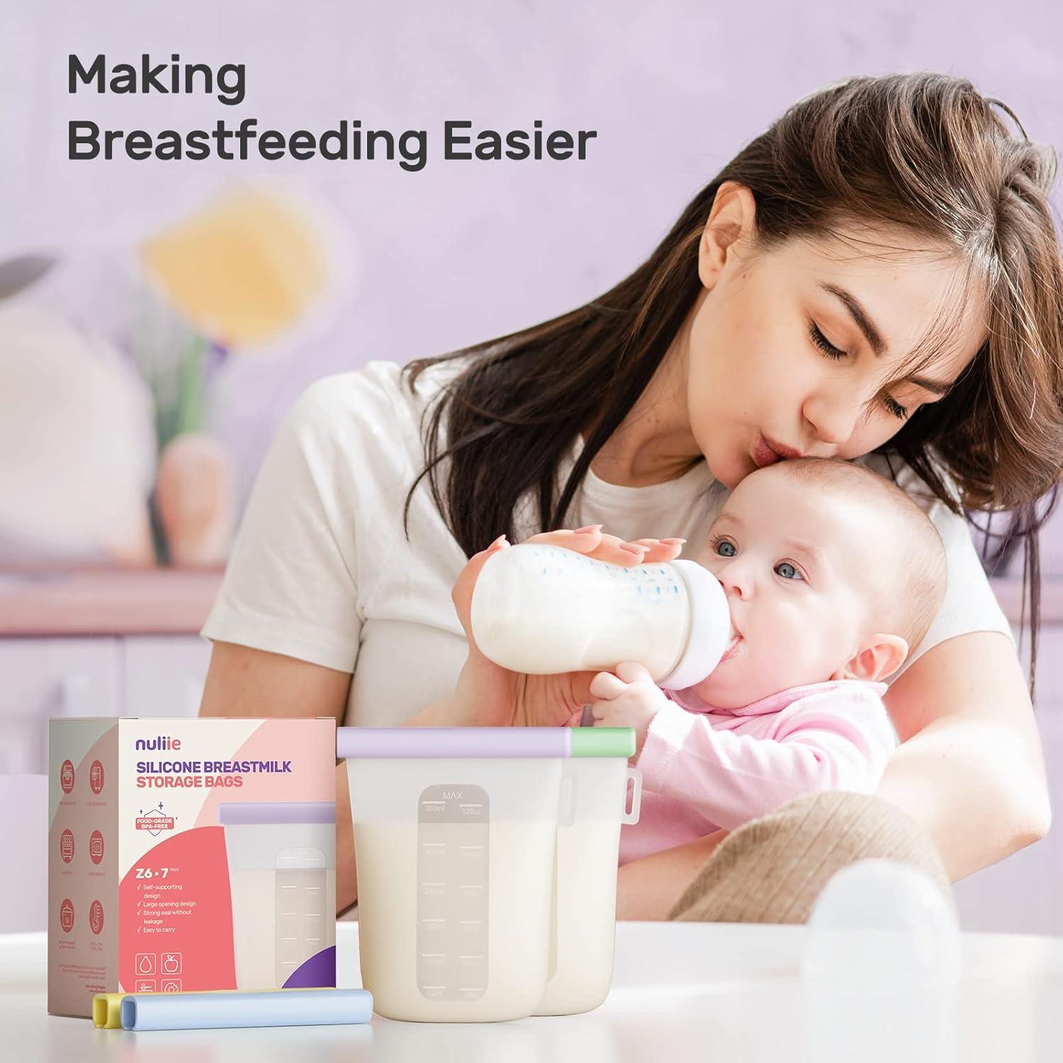 Bolsas de Almacenamiento de Leche Materna Nuliie 360ml 7 Pcs