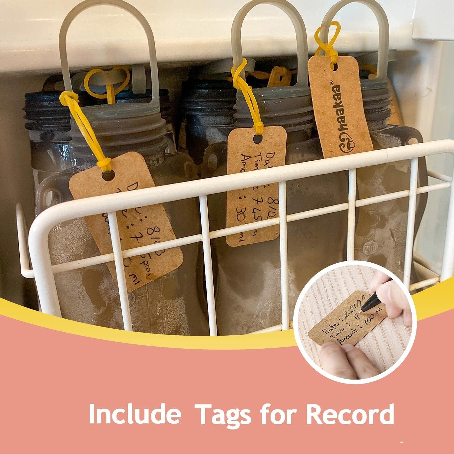 Bolsas de Almacenamiento de Leche Materna Haakaa 260ml y 130ml