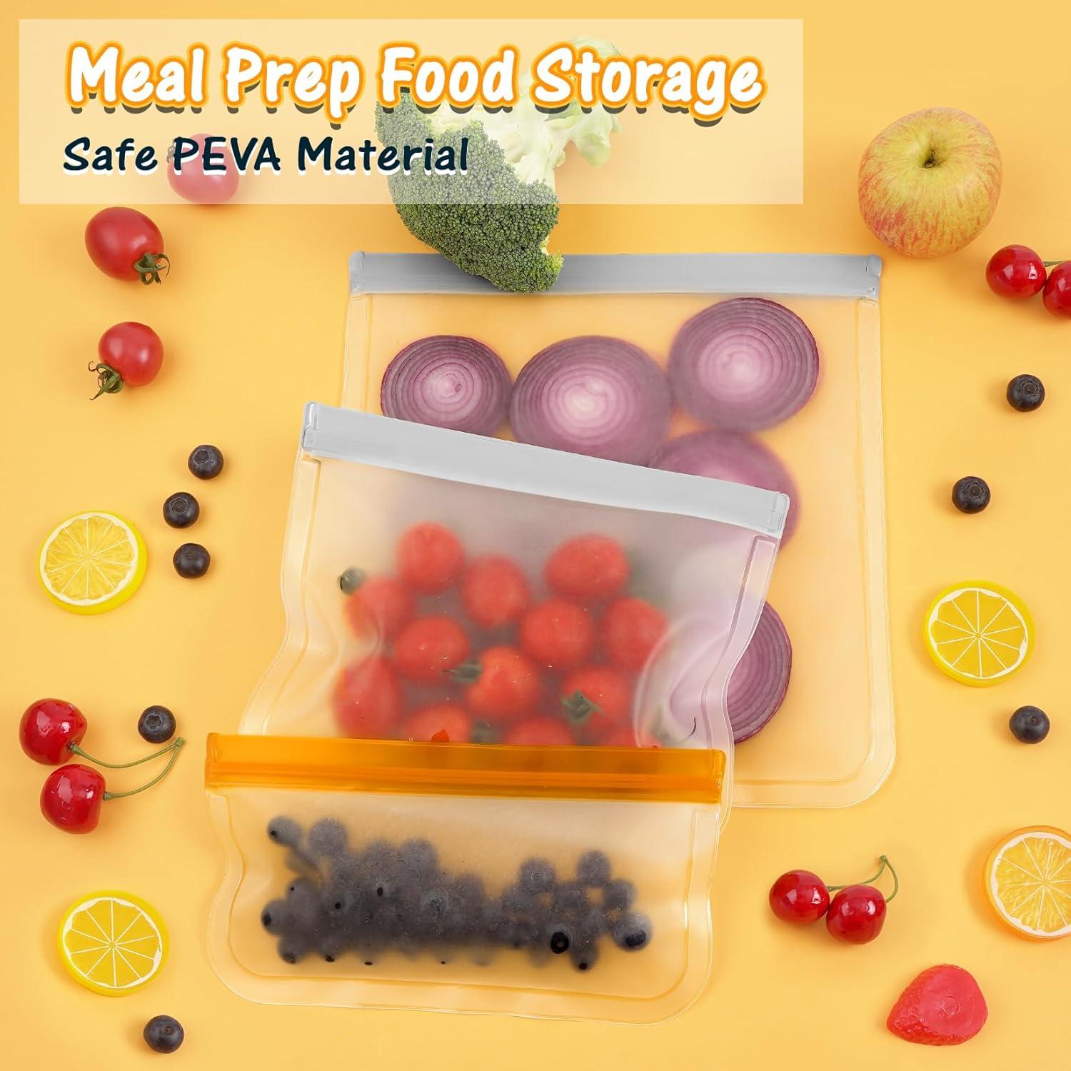 Bolsas Reutilizables de Silicona FUNFERY - 9 Unidades para Alimentos