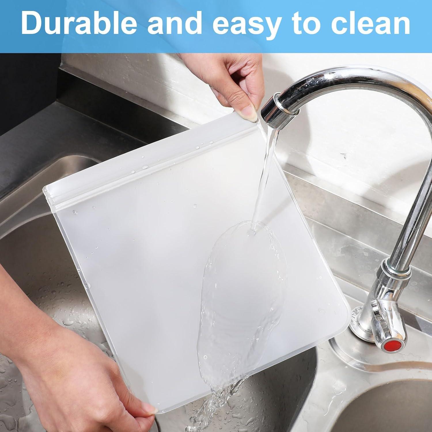 6 Bolsas de Almacenamiento Reutilizables KFHENSOMR 20x22cm