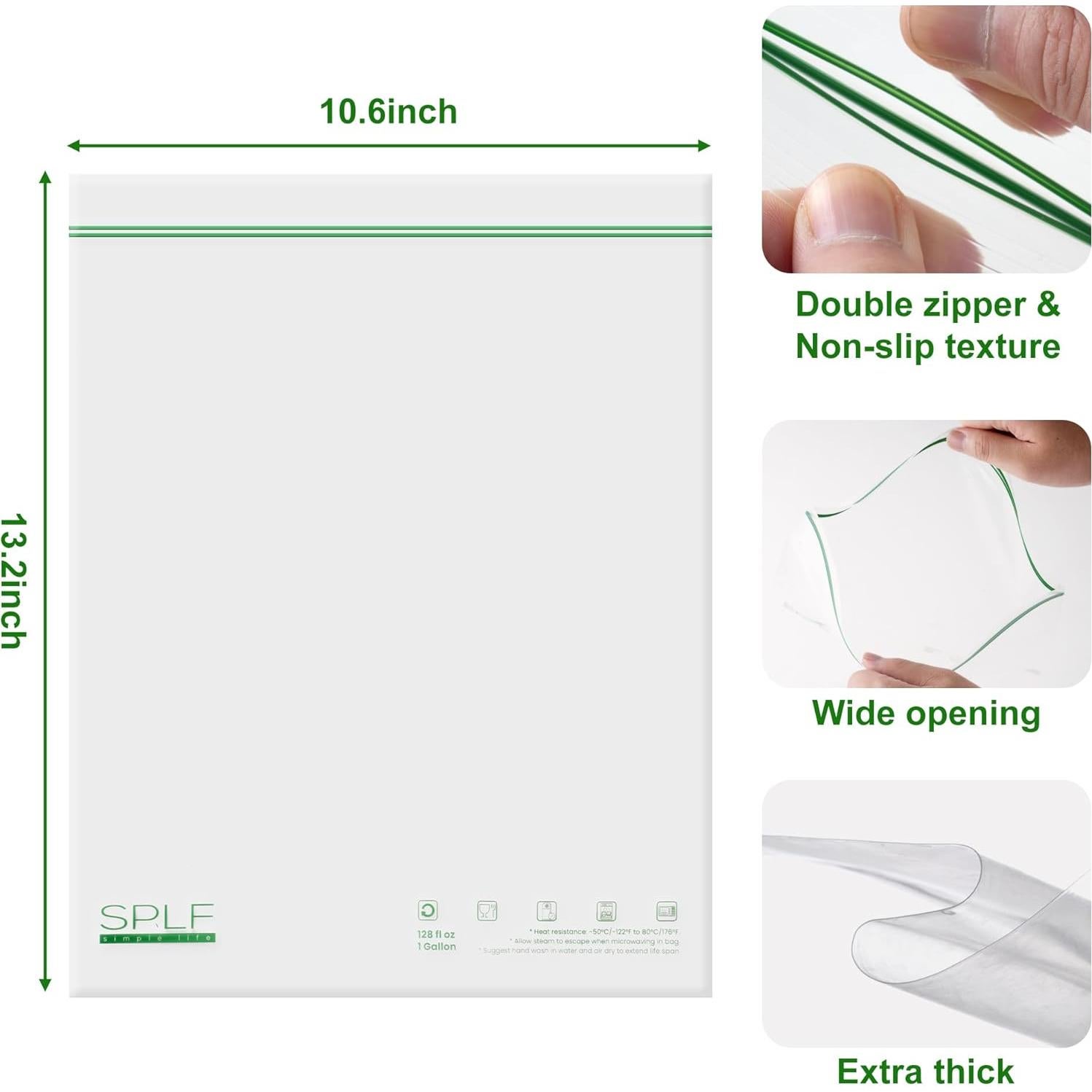 Bolsas Reutilizables para Congelador SPLF 1 Galón 15 Piezas