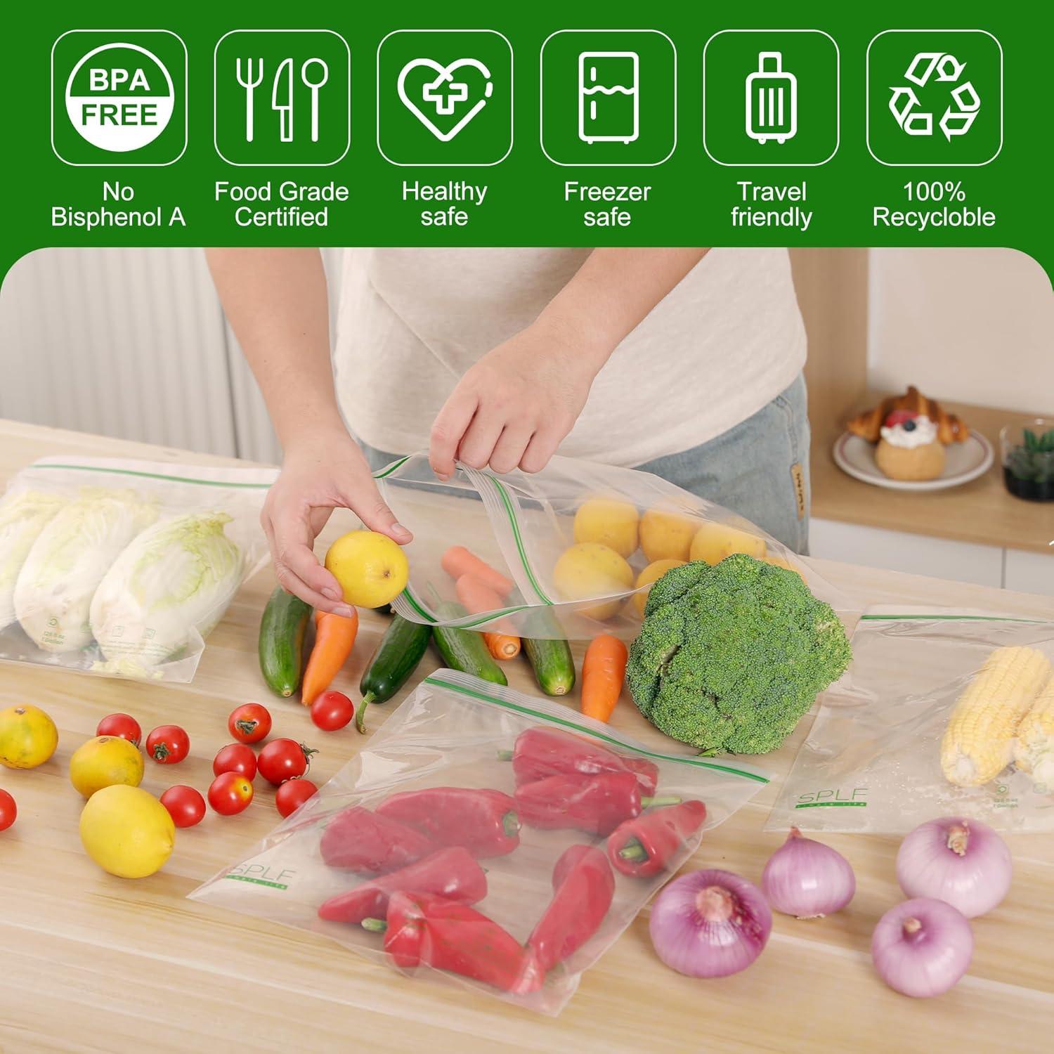 Bolsas Reutilizables para Congelador SPLF 1 Galón 15 Piezas