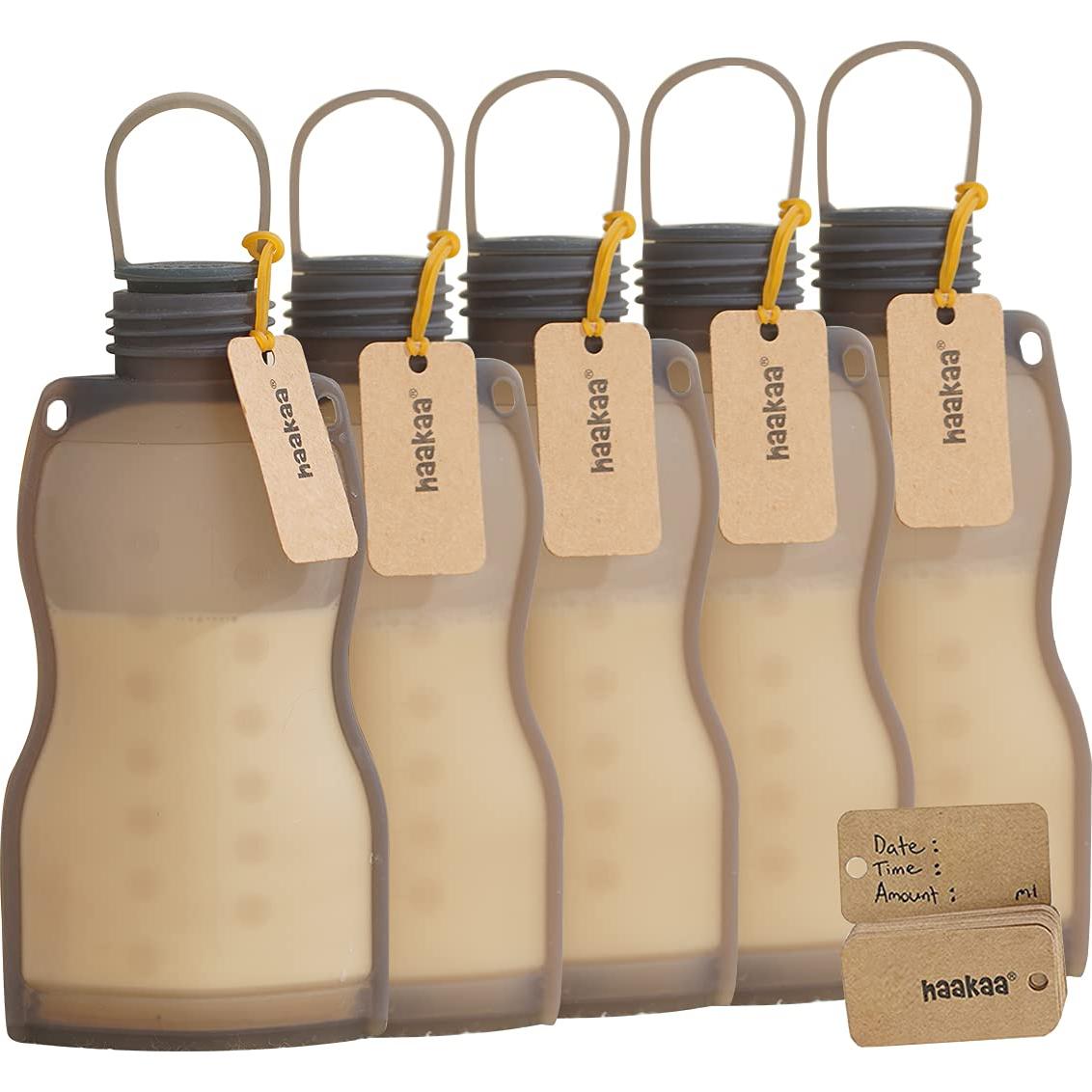 Bolsa de Almacenamiento de Leche Materna Haakaa 260 ml - 5 Unidades