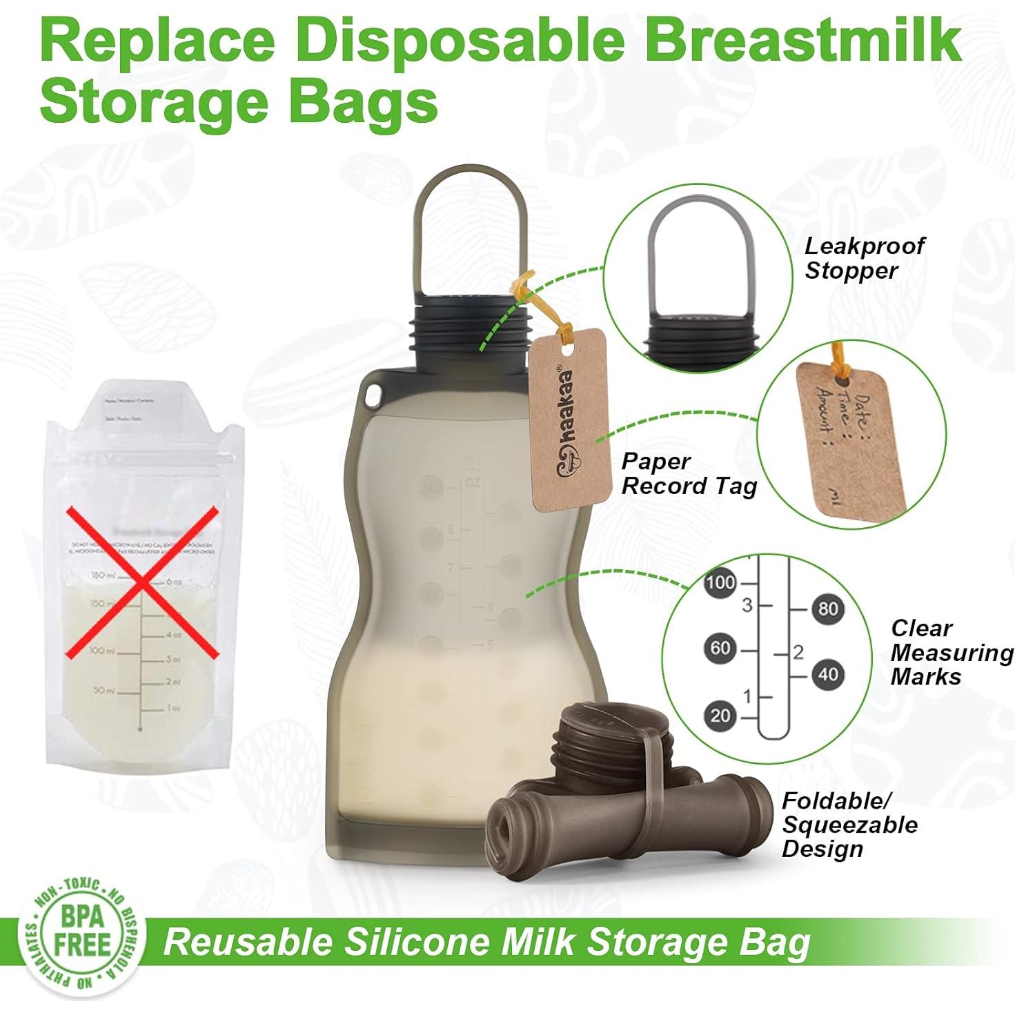 Bolsa de Almacenamiento de Leche Materna Haakaa 260 ml - 5 Unidades