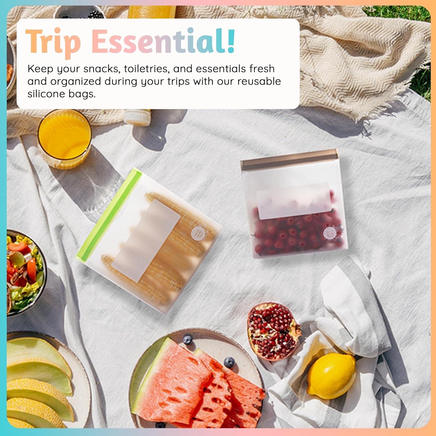 Bolsas de Almacenamiento de Alimentos Double Quable Zip-it 21 Pzas