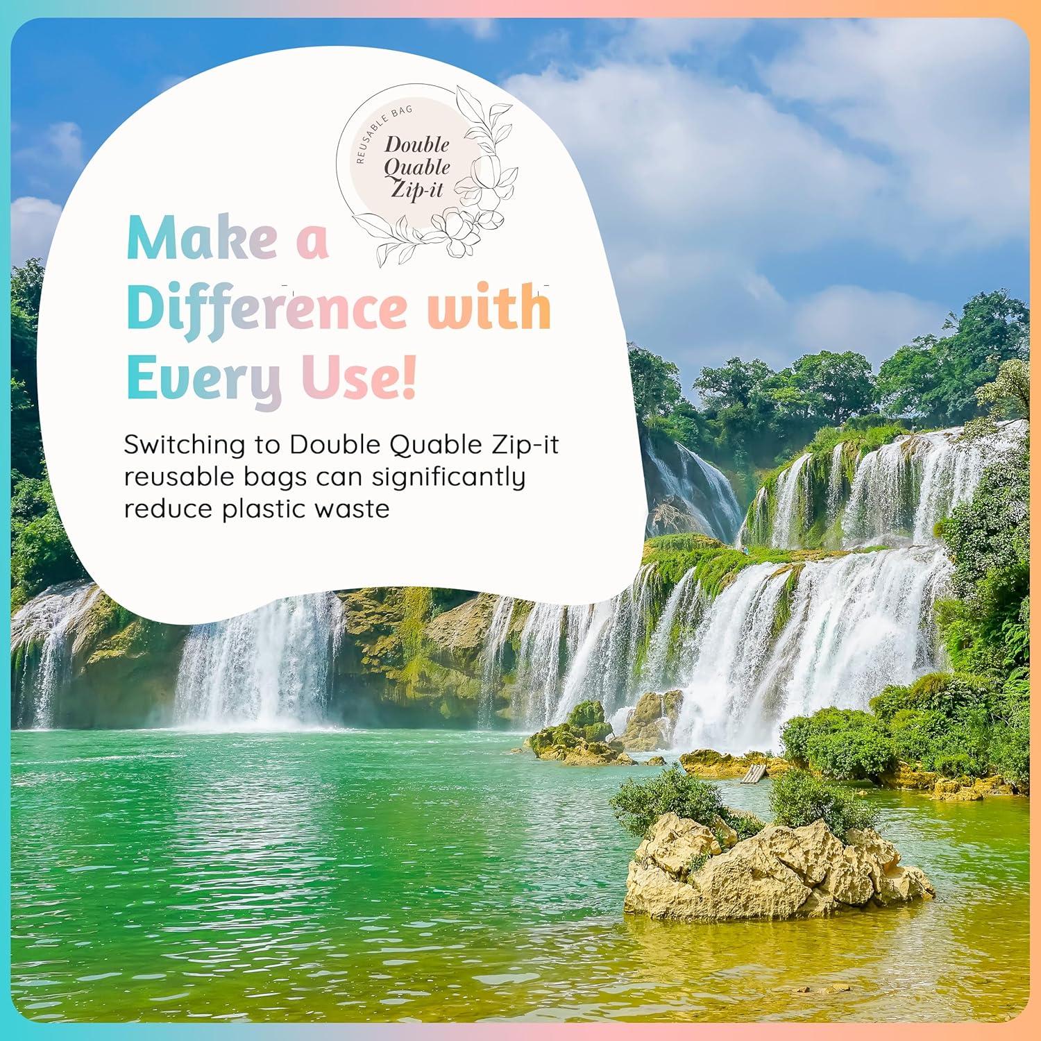 Bolsas de Almacenamiento de Alimentos Double Quable Zip-it 21 Pzas