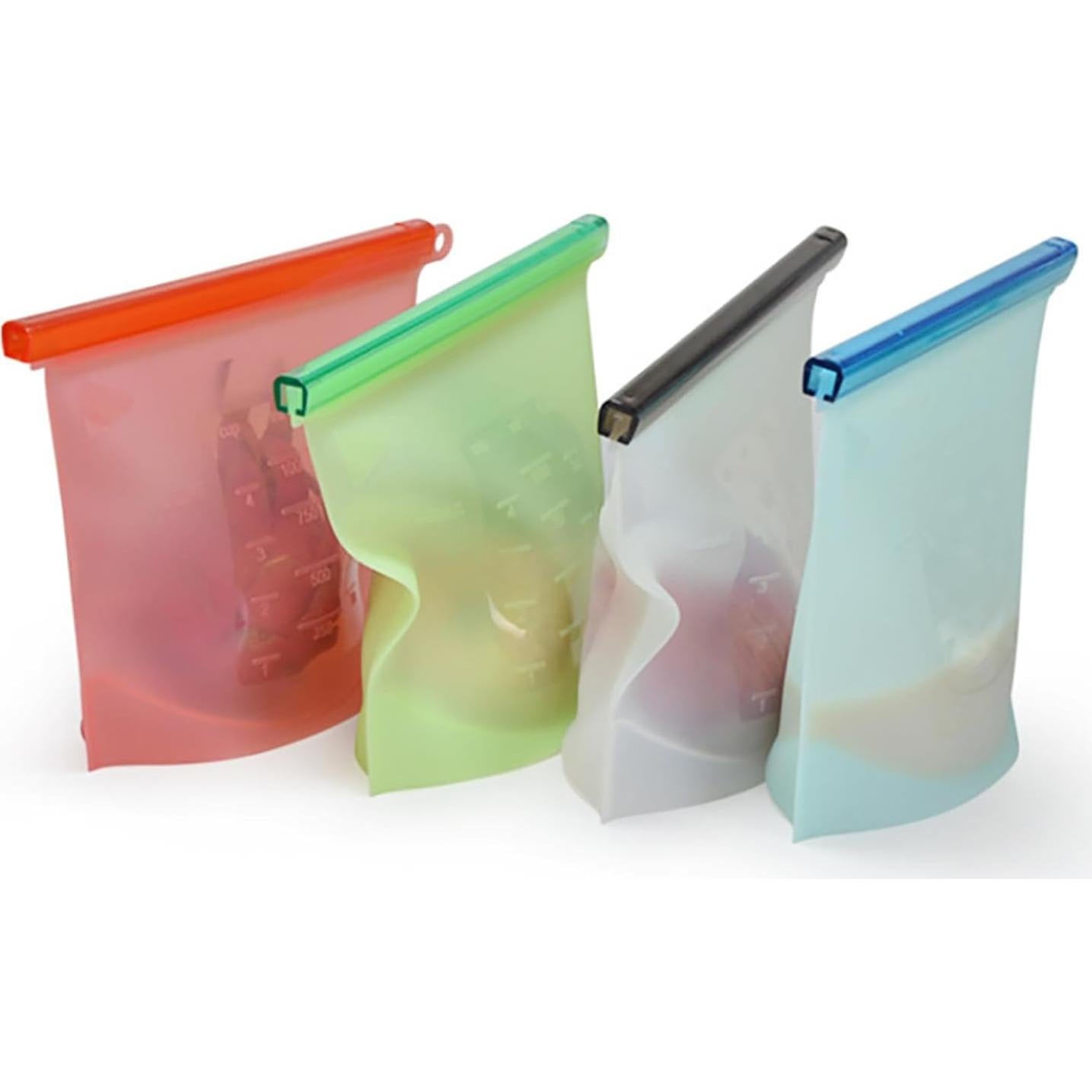 Bolsas de Almacenamiento de Alimentos Silicona WINDSIUUU 3 Pzas