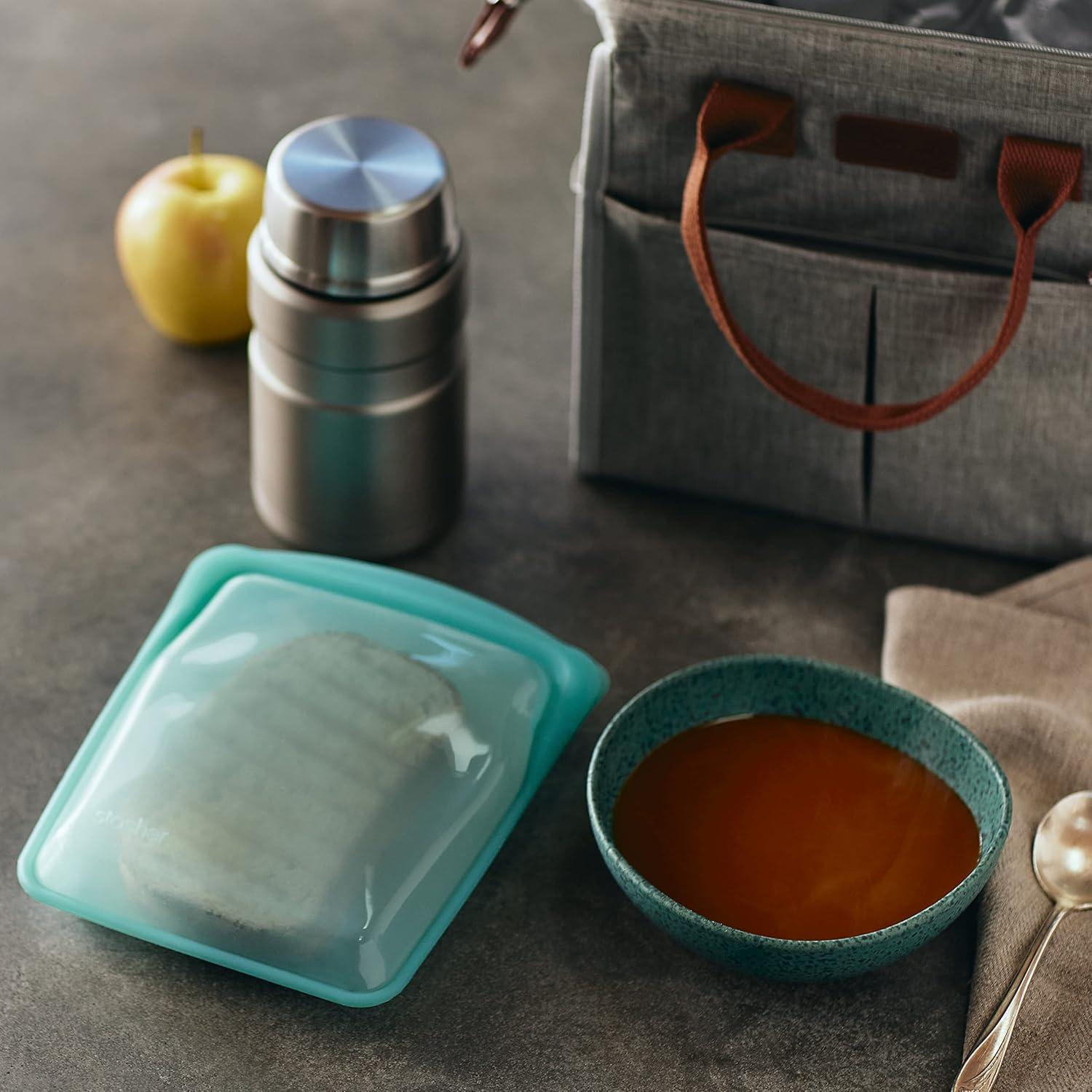 Bolsa de Almacenamiento Reutilizable Stasher 1.89 L Aqua