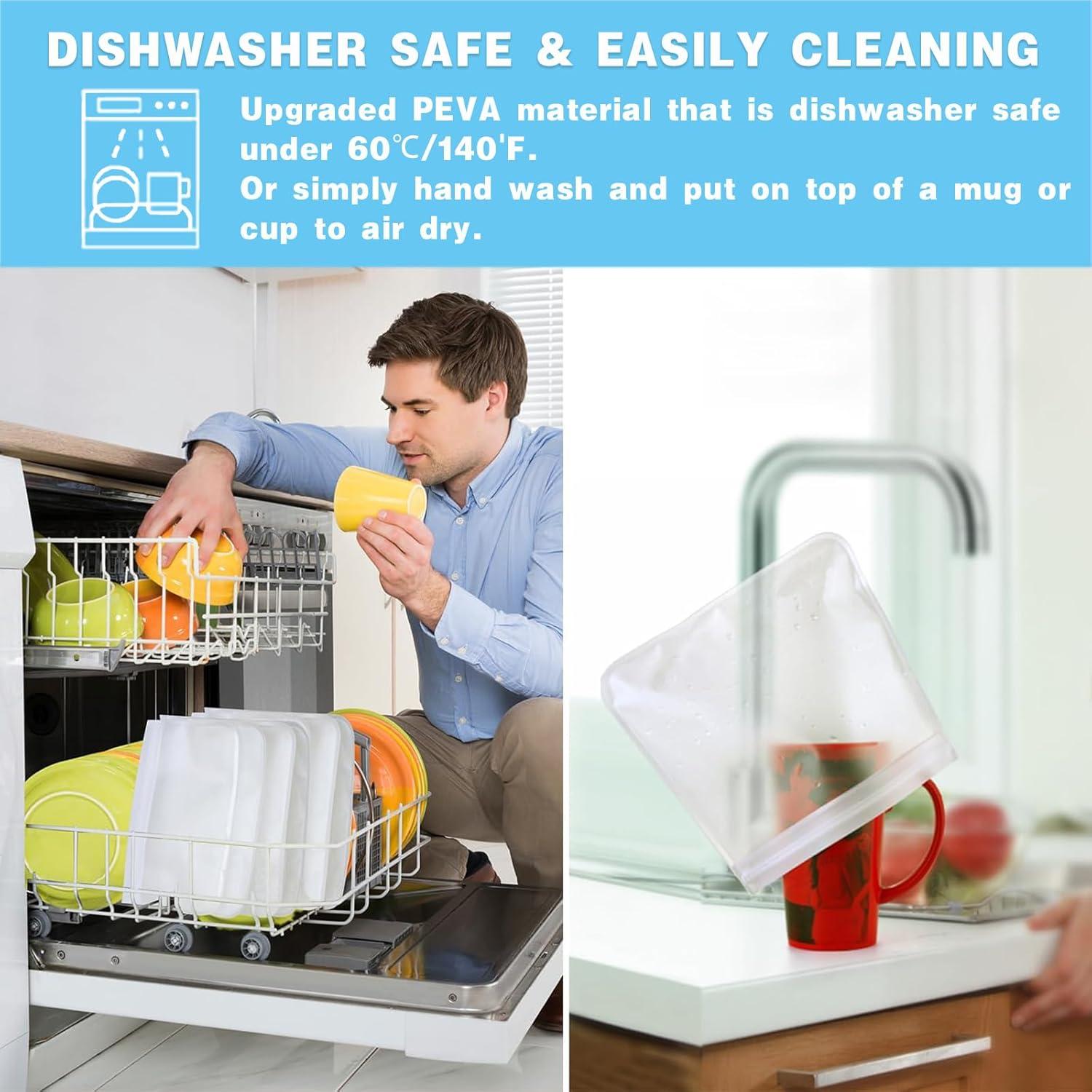 Paquete de 10 Bolsas de Silicona Reutilizables SHUOGUO