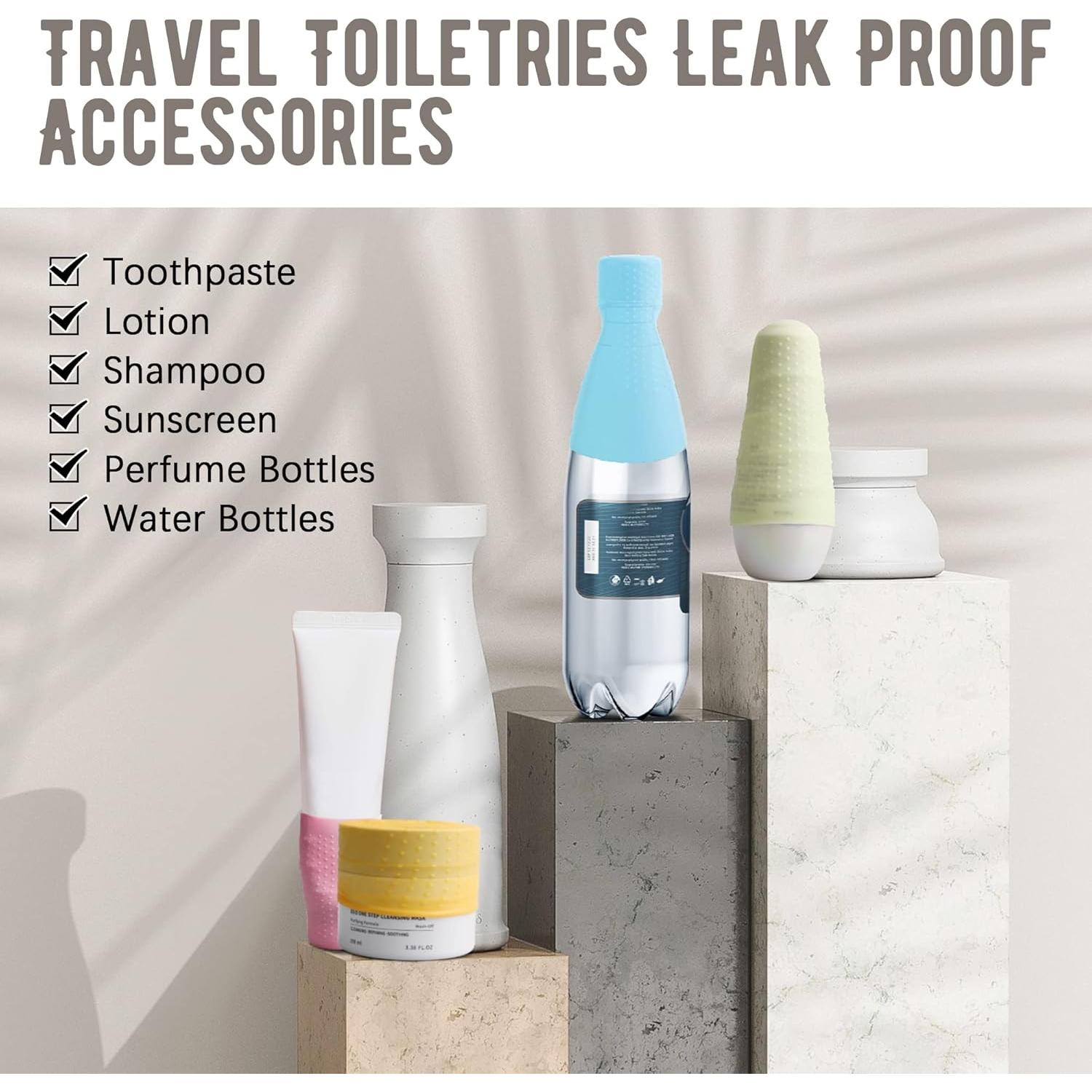 10 Fundas de Silicona a Prueba de Fugas YUBIRD para Viaje