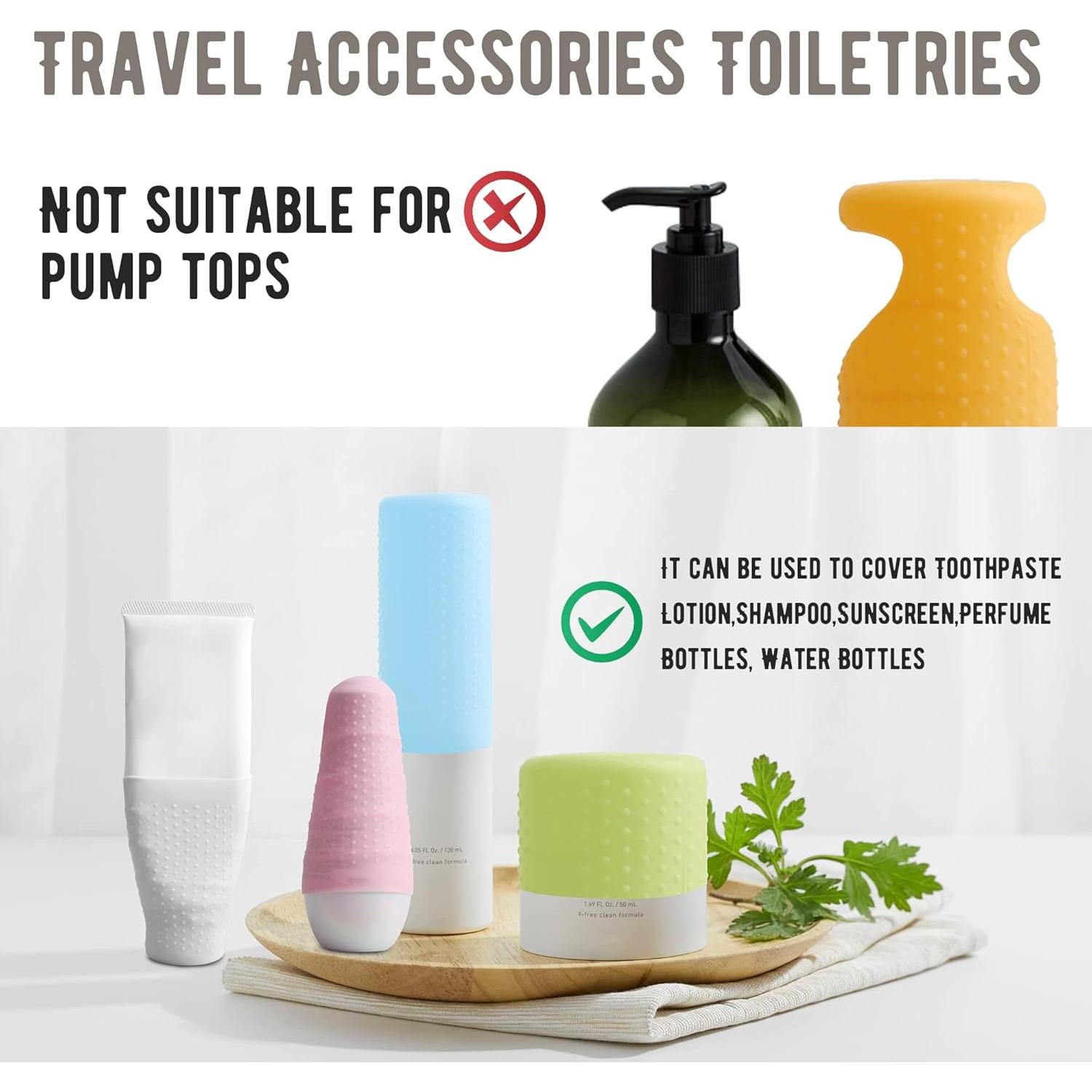 10 Fundas de Silicona a Prueba de Fugas YUBIRD para Viaje