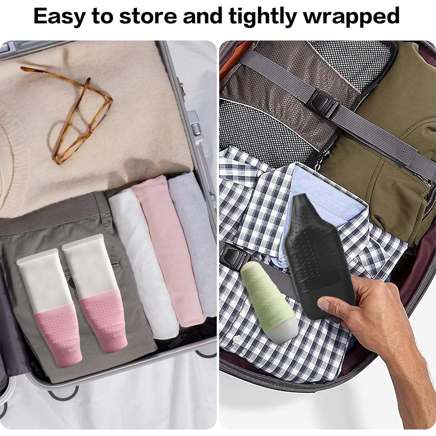 10 Fundas de Silicona a Prueba de Fugas YUBIRD para Viaje