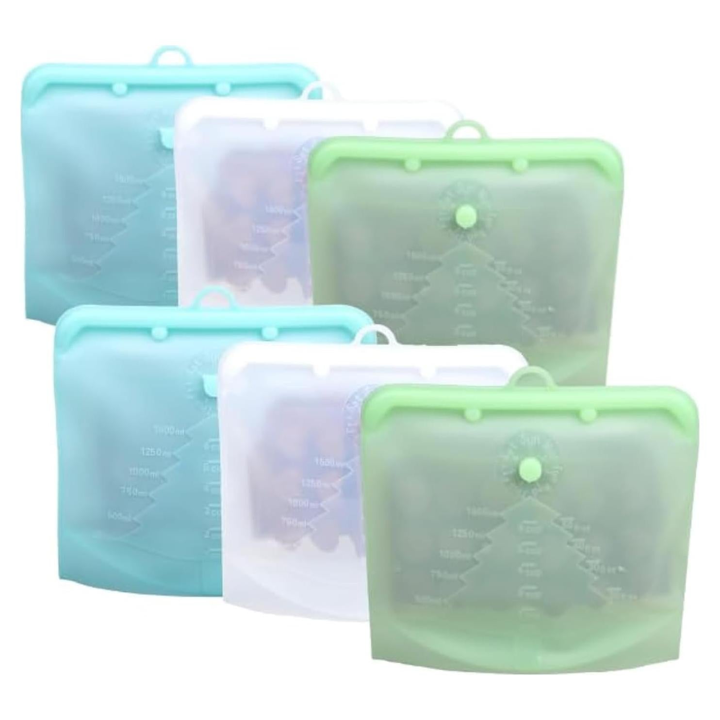 Bolsa de Silicona Reutilizable 3R Grande - 3 Piezas Ecológicas