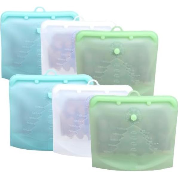 Bolsa de Silicona Reutilizable 3R Grande - 3 Piezas Ecológicas