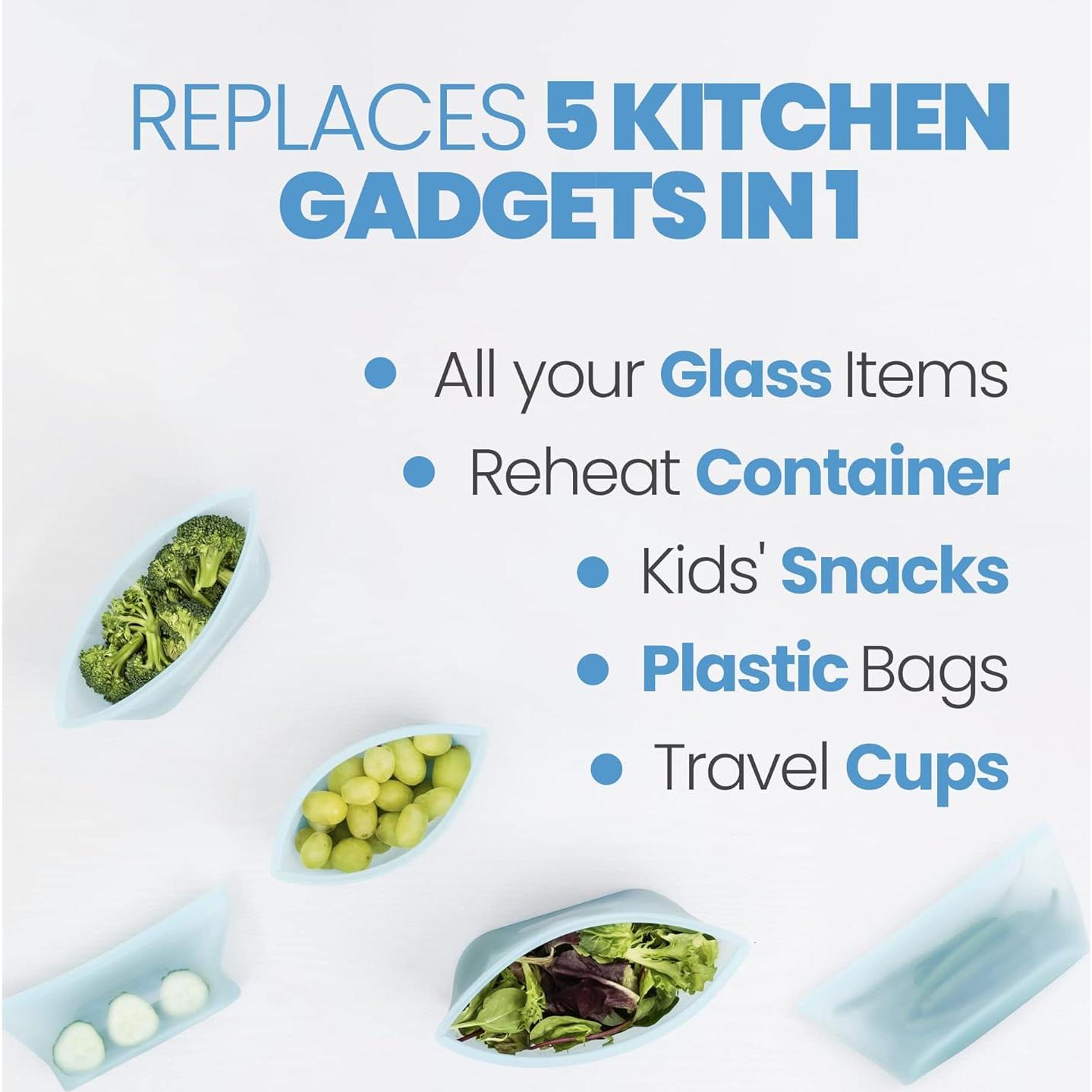 Bolsas de Almacenamiento Reutilizables Swedish Home - Silicona Hermética 3 Piezas