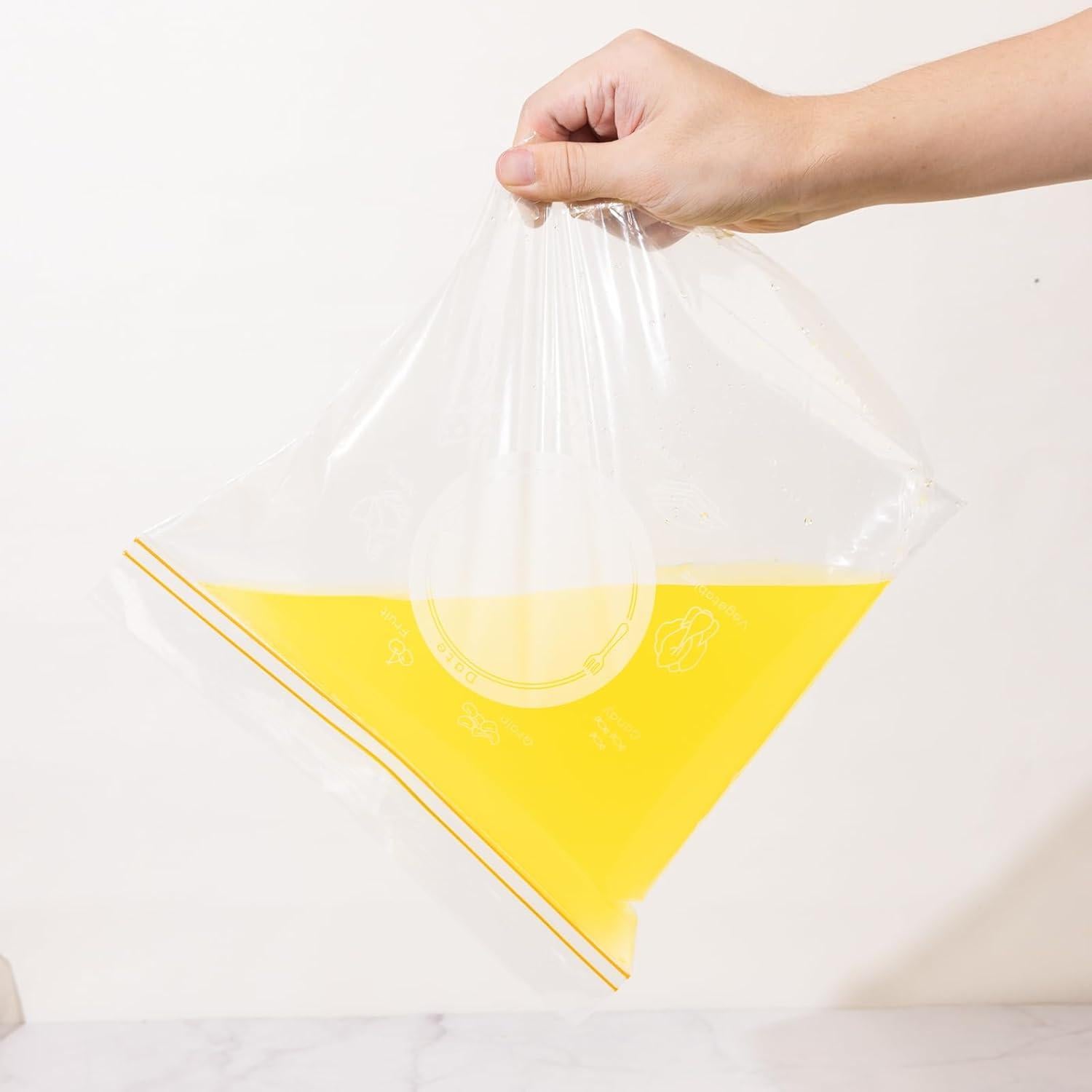 Bolsas de Almacenamiento Reutilizables Xlsyixl 25 Piezas 1.3QT y 3QT