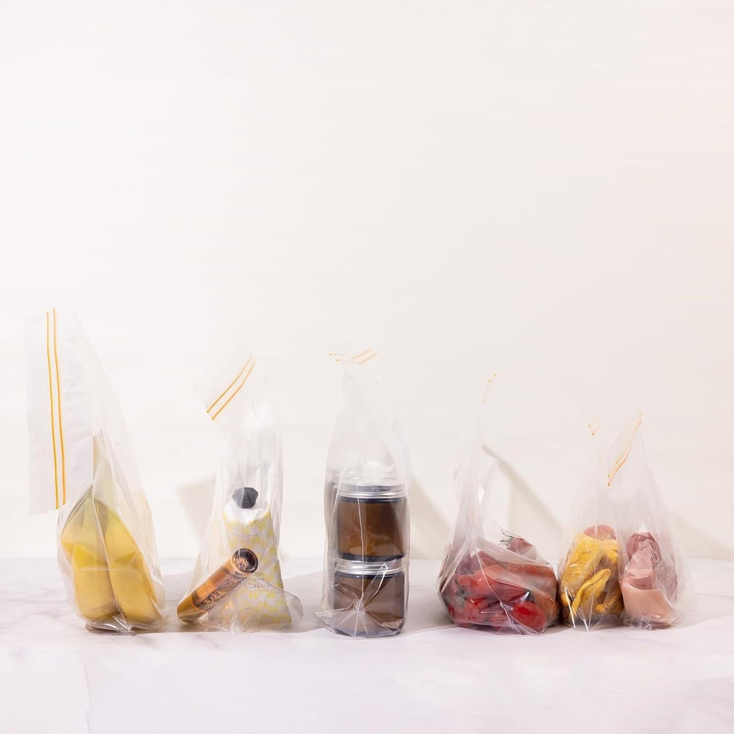 Bolsas de Almacenamiento Reutilizables Xlsyixl 25 Piezas 1.3QT y 3QT