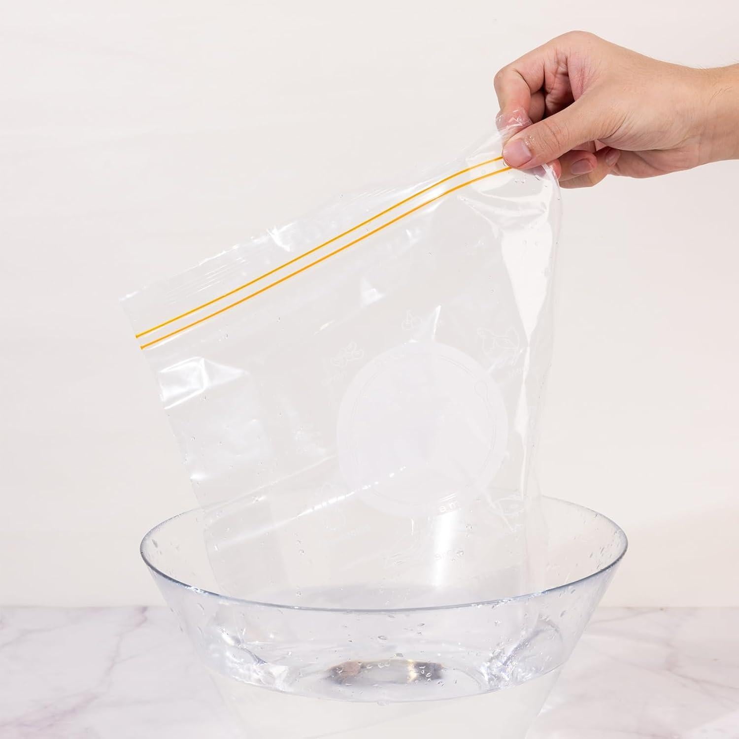 Bolsas de Almacenamiento Reutilizables Xlsyixl 25 Piezas 1.3QT y 3QT