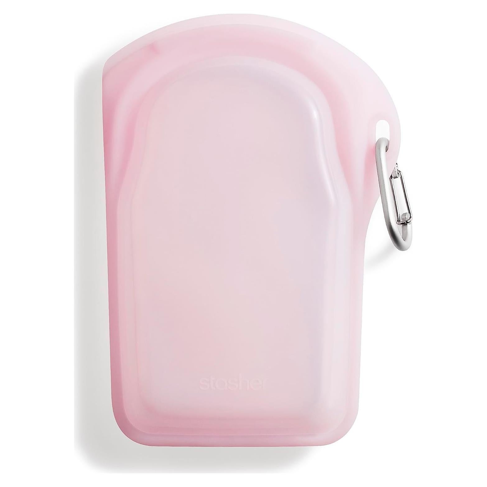Bolsa de Almacenamiento Reutilizable Stasher Rosa 532 ml