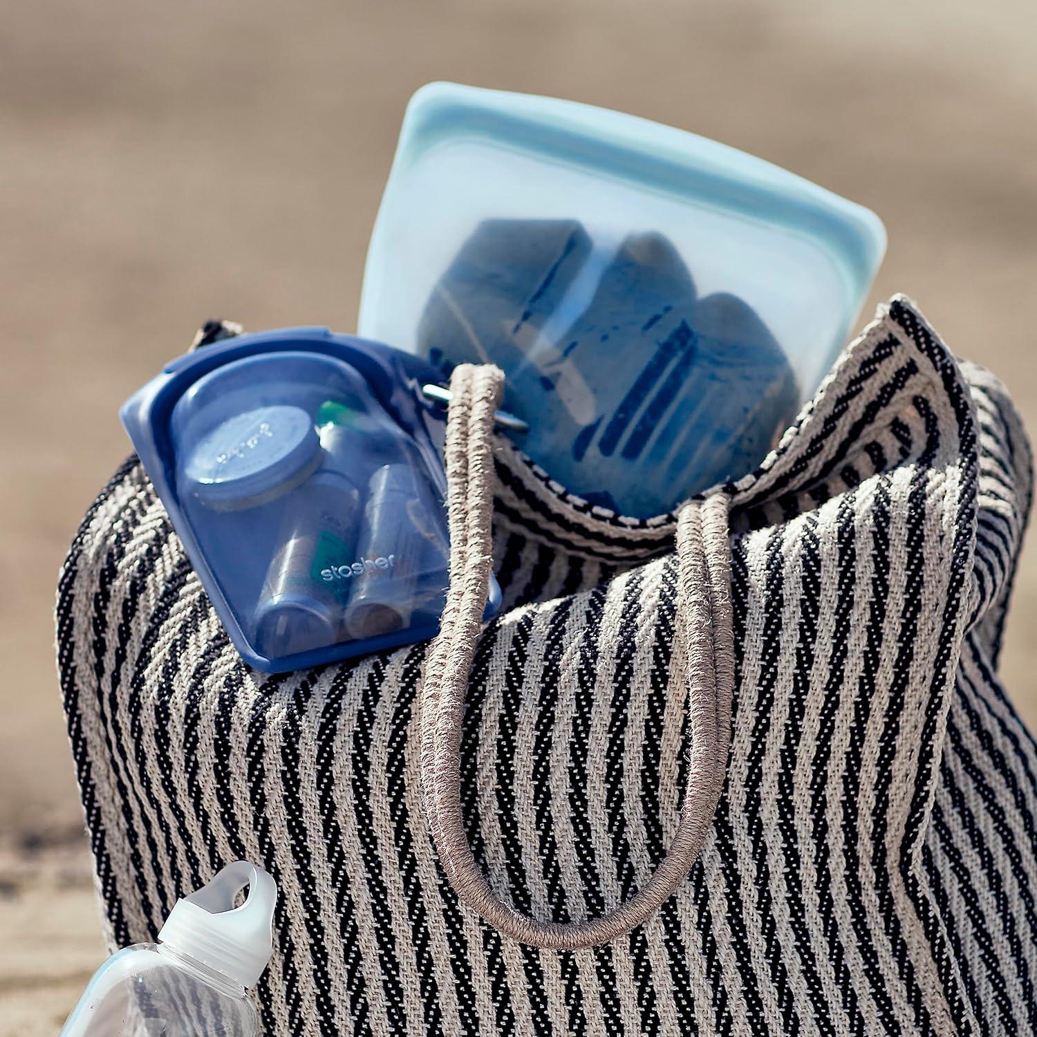 Bolsa de Almacenamiento Reutilizable Stasher Rosa 532 ml