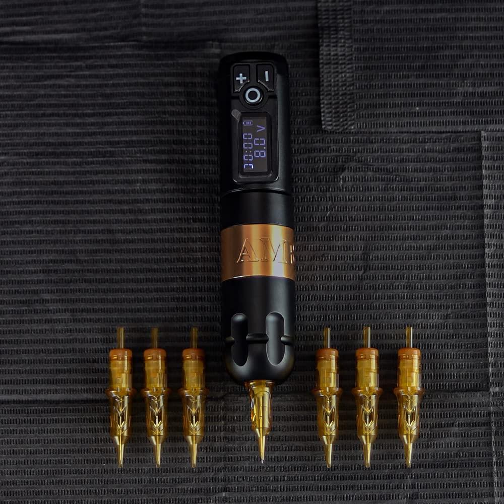 Cartuchos de Agujas de Tatuaje Ambition 14RL 20pcs 0.3mm Desechables