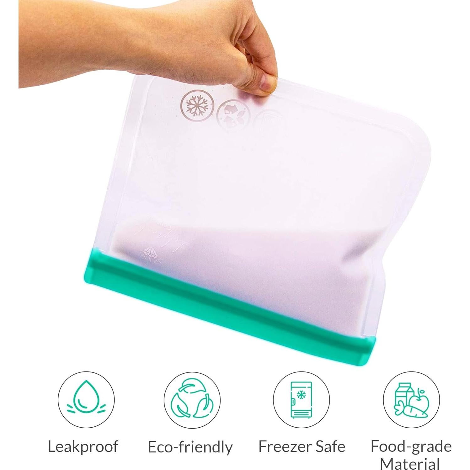 22 Bolsas de Almacenamiento Reutilizables Lilymeche PEVA 15L