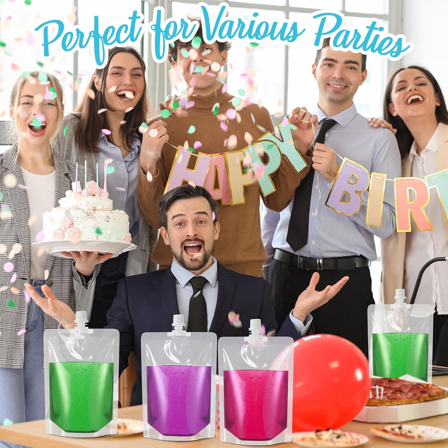 Pouch de plástico reutilizable Patelai 710 ml - 60 piezas con embudo