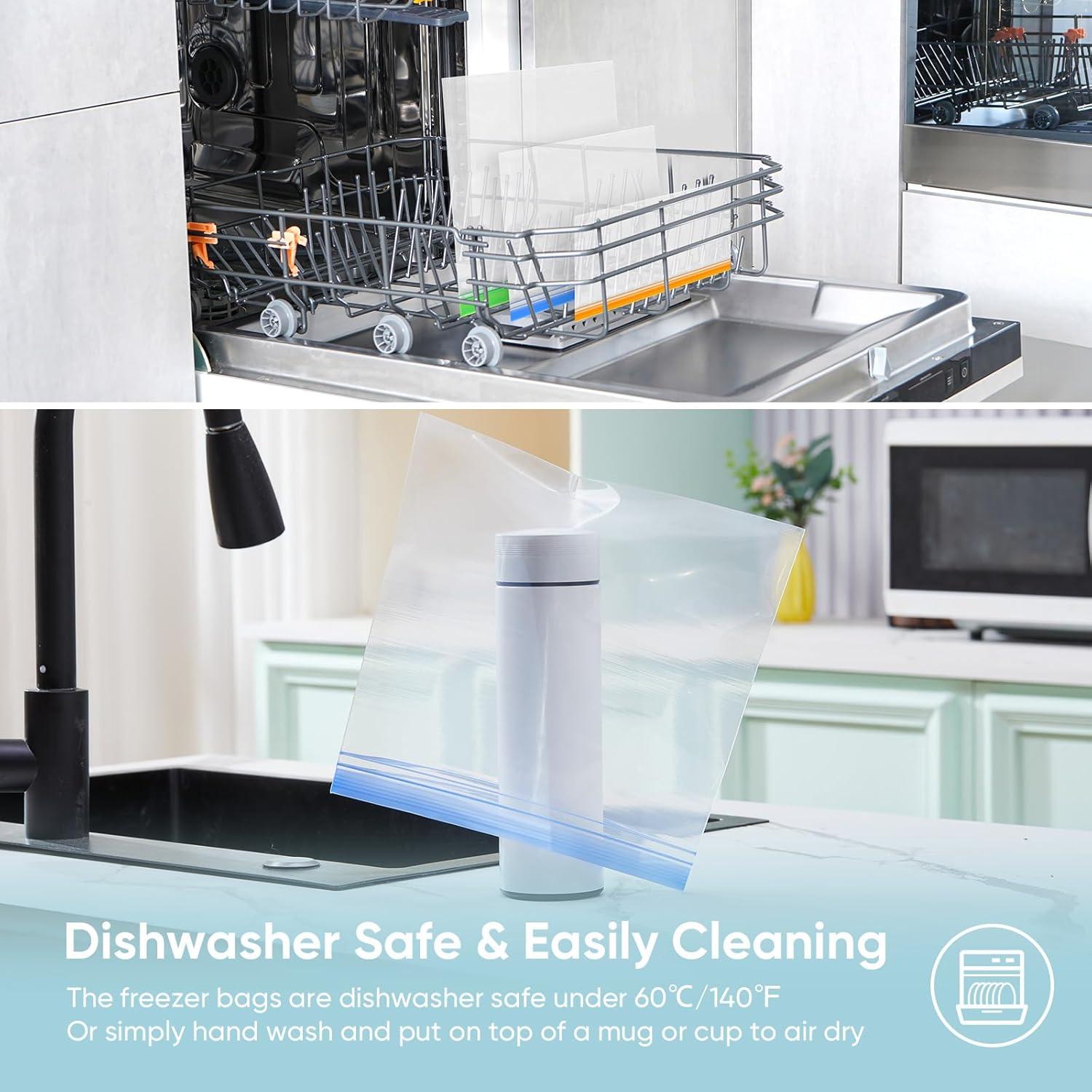 Bolsas Reutilizables para Congelador Lerine 14 Piezas 3L