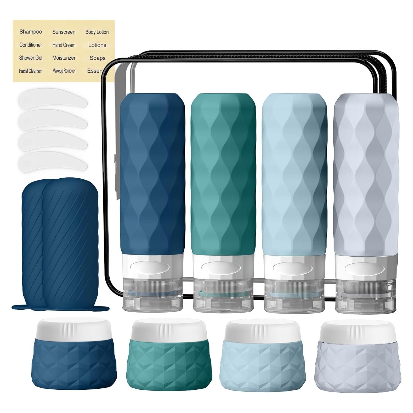 Set de 16 Botellas de Viaje Silevoler Aprobadas por TSA