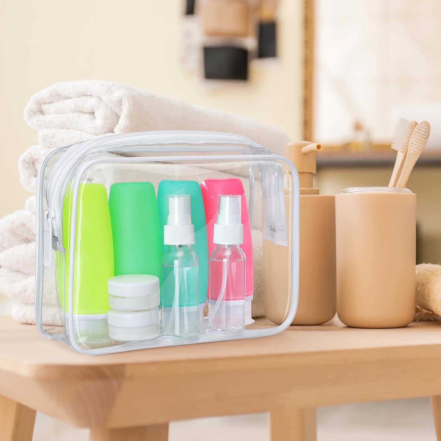 Bolsa de Aseo TSA PACKISM con 8 Botellas Silicona 100ml